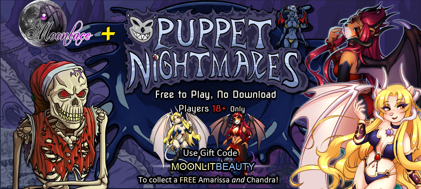 Adventure with sexy monster girls and furries in a goofy adventure at Puppet Nightmares.